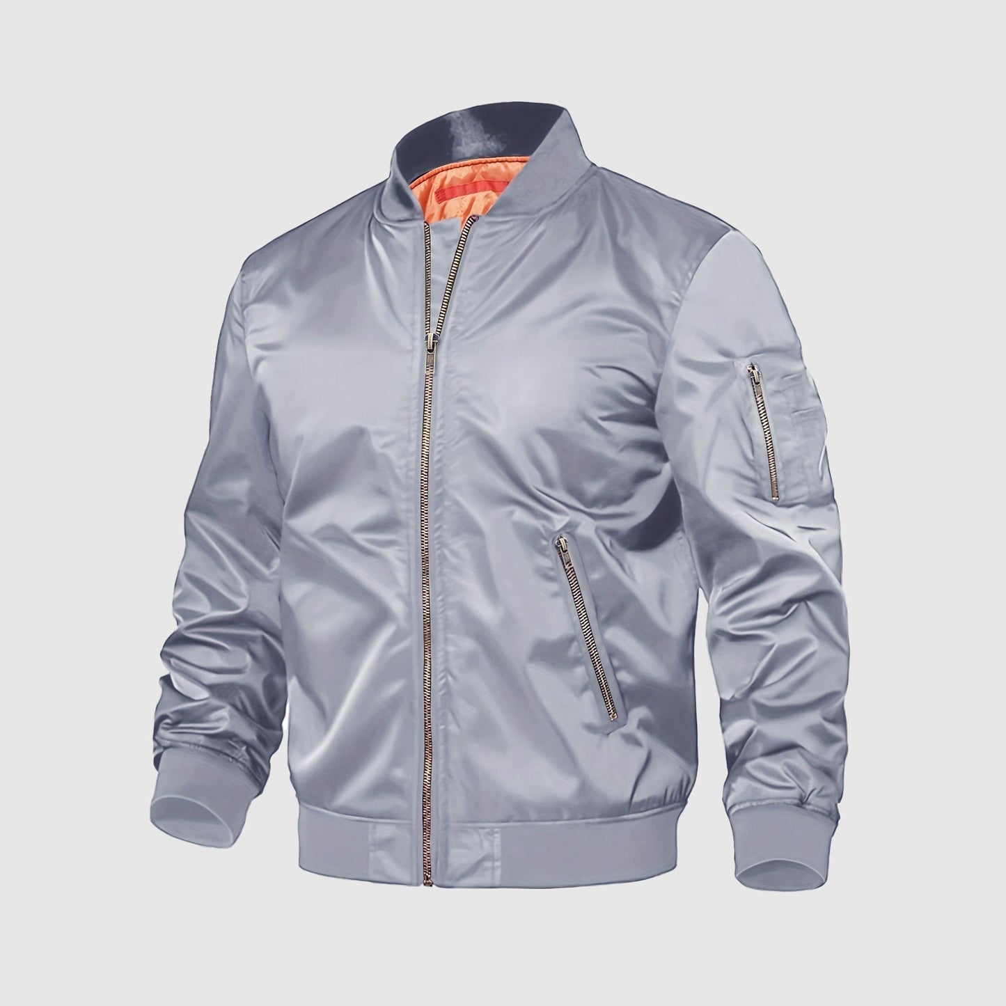 Blouson aviateur en cuir style Alessandro Veneti