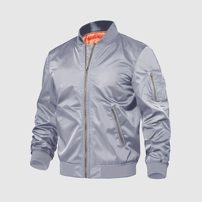 Blouson aviateur en cuir style Alessandro Veneti