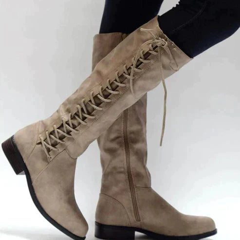 Chaussures Femme Bottines Hautes Élégantes