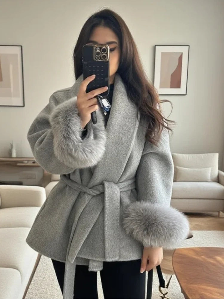Manteau d'hiver élégant pour femme, chaud et confortable