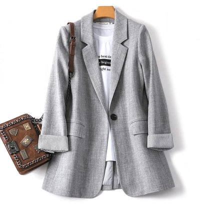 Stylisher Blazer Langer Arm Modern - IdealeKleiden