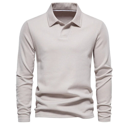 Polo à manches longues pour homme Moderne