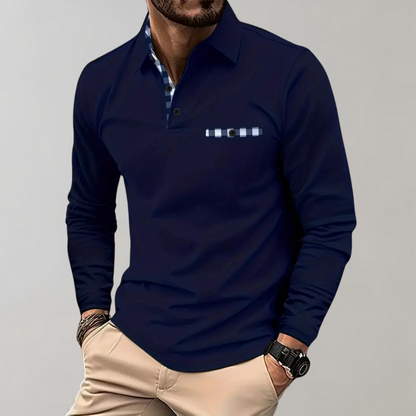 Polo à manches longues pour homme Design élégant
