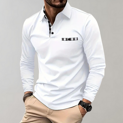 Polo à manches longues pour homme Design élégant