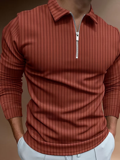 Polo pour homme coupe slim col montant