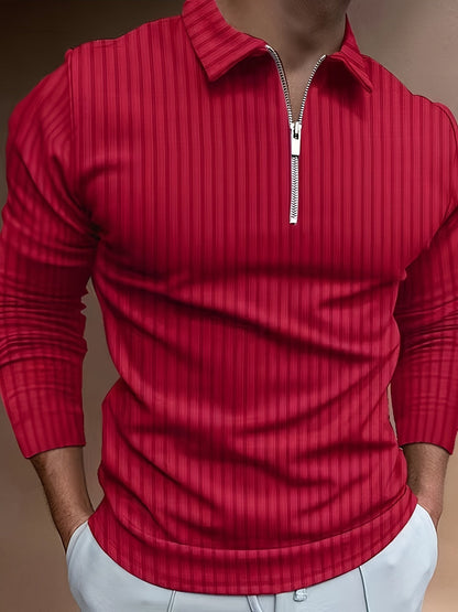 Polo pour homme coupe slim col montant