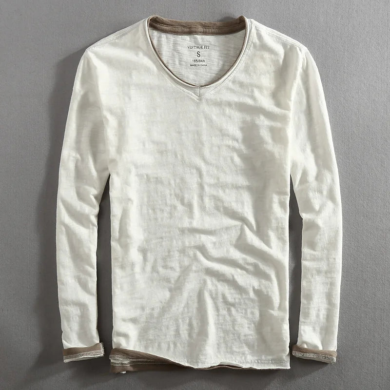 T-shirt manches longues confortable pour homme