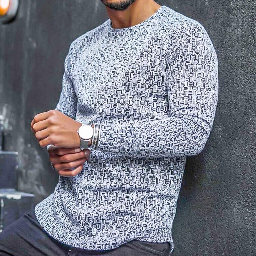 Pull Homme Manches Longues Col Rond
