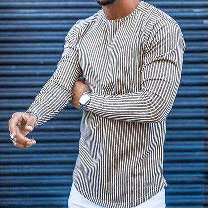 Pull Homme Manches Longues Col Rond