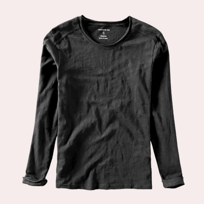 T-shirt homme à manches longues col V moderne