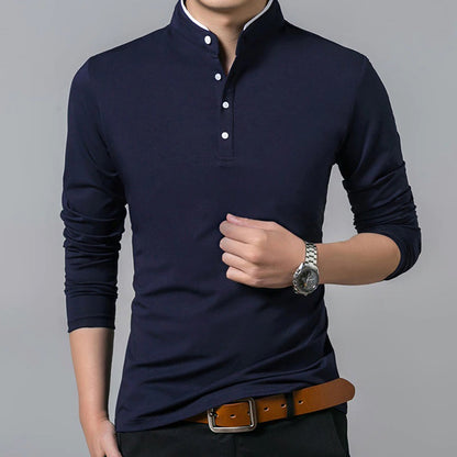 Polo homme coupe slim patte de boutonnage