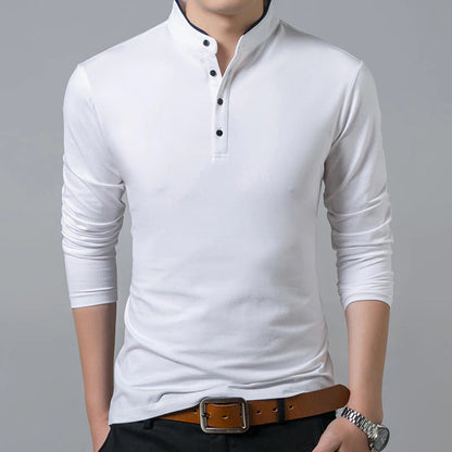 Polo homme coupe slim patte de boutonnage