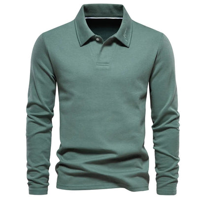Polo pour homme Design élégant Manches longues