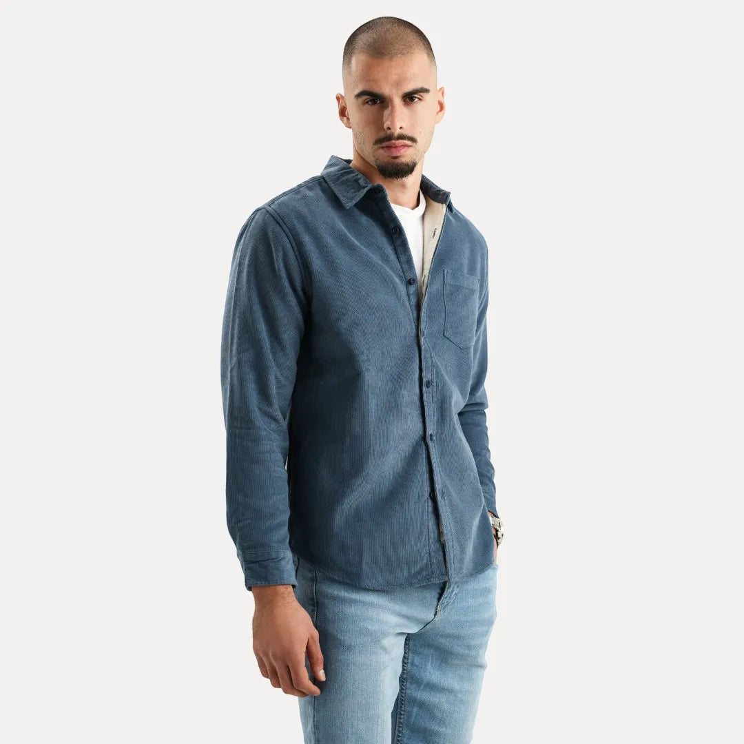Chemise confortable en coton pour homme