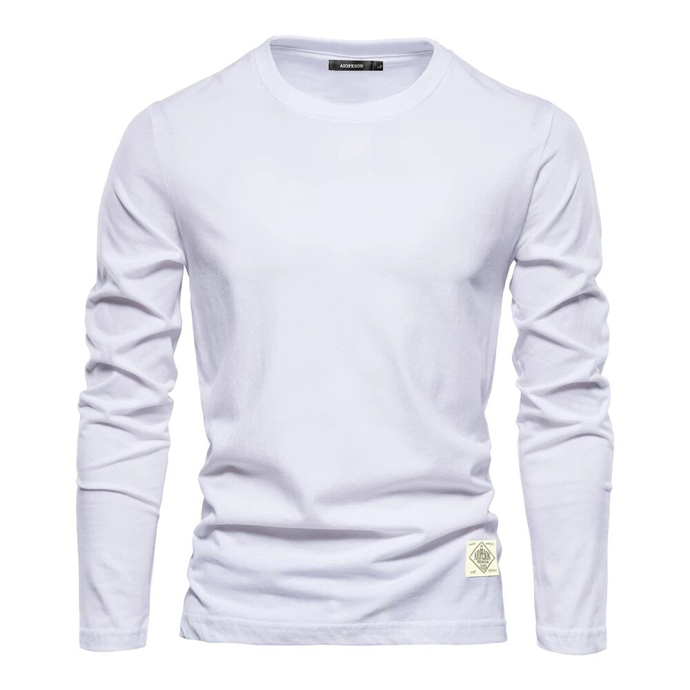T-shirt à manches longues en coton confortable