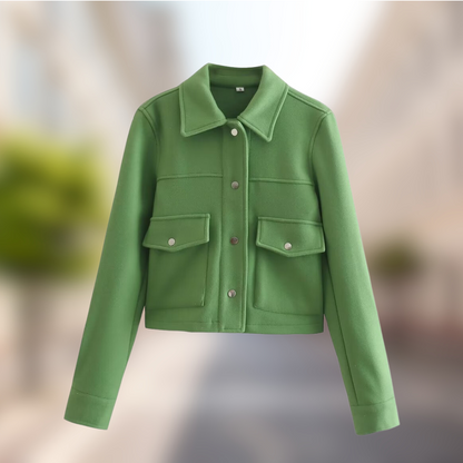Veste en laine femme style décontracté automne