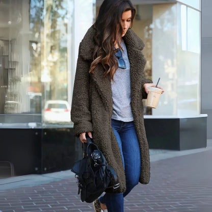 Veste teddy femme douce modèle