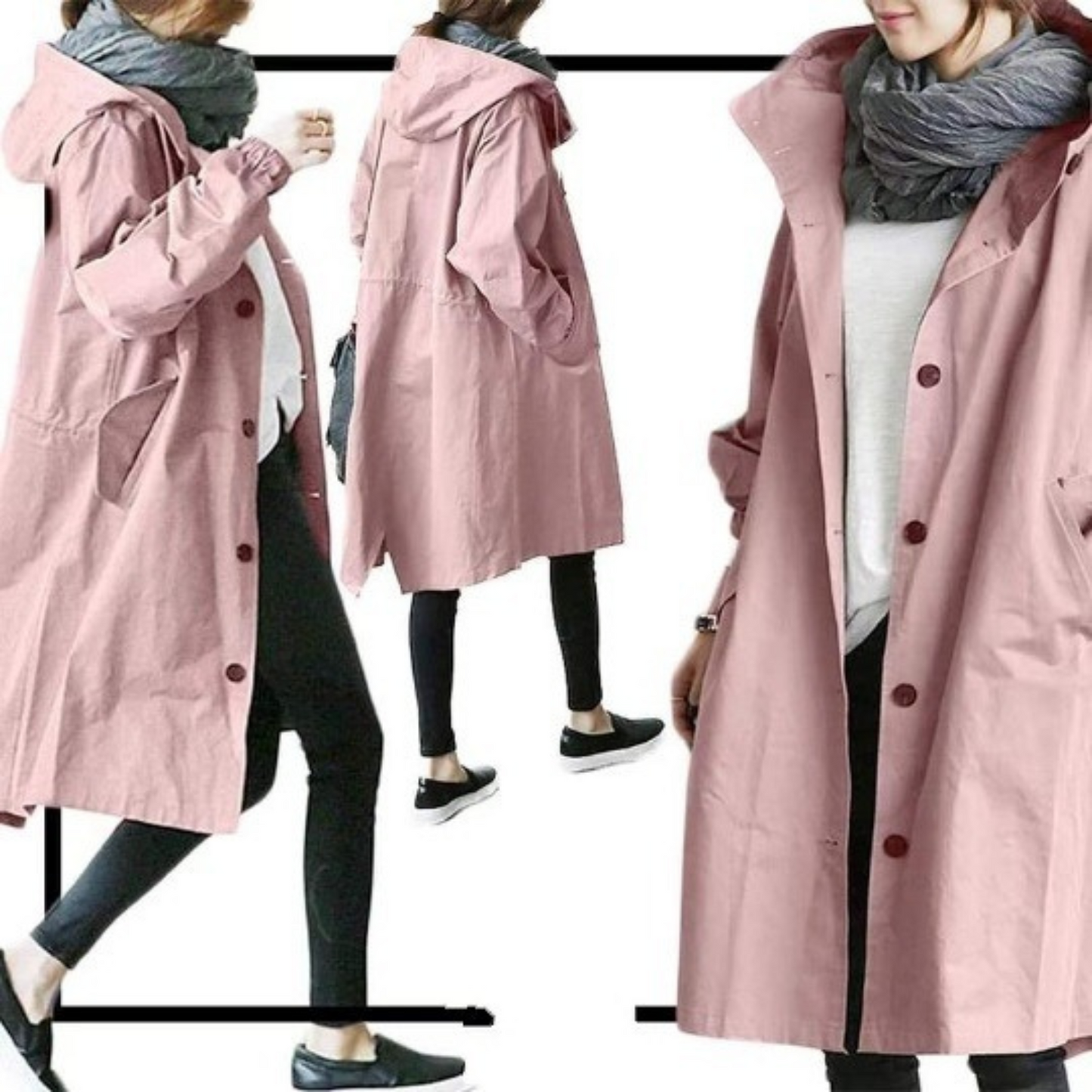 Trench-coat élégant pour homme et femme