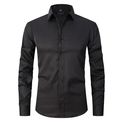Chemise slim fit homme stretch sans repassage moderne
