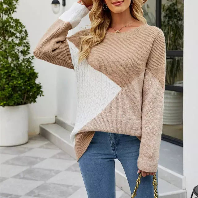 Pull tricoté pour femme, moderne, hivernal, élégant