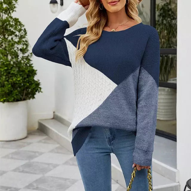Pull tricoté pour femme, moderne, hivernal, élégant
