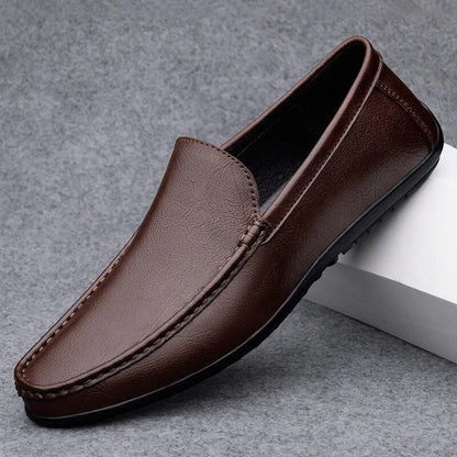Mocassins en cuir confortables pour hommes