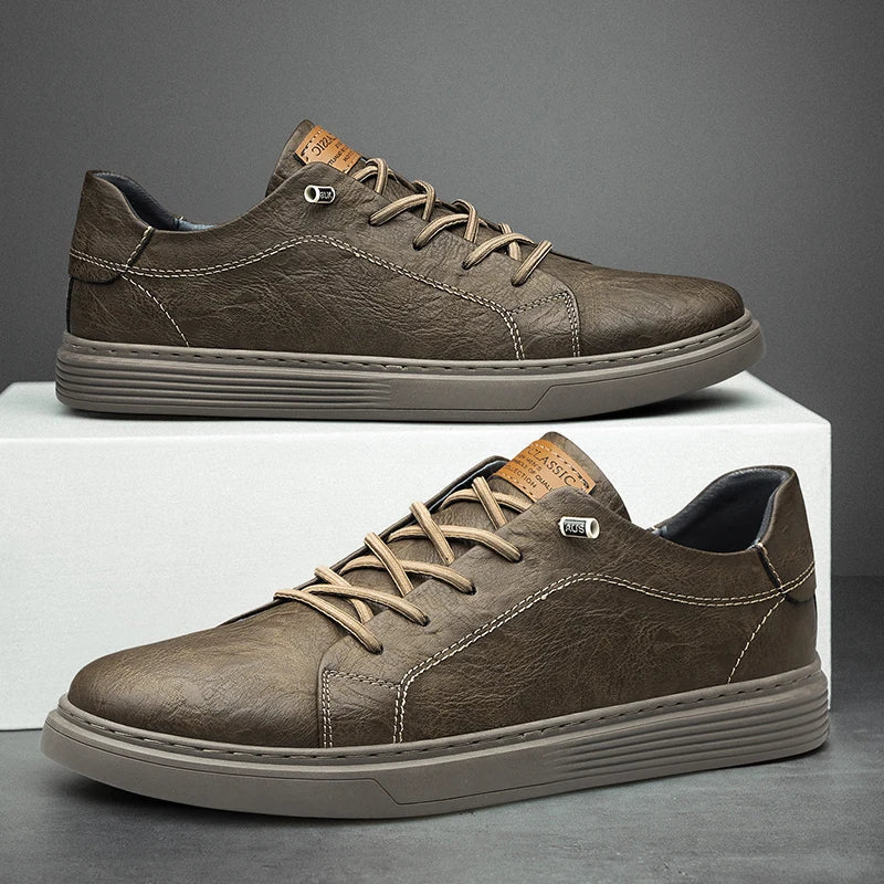 Baskets en cuir confortables pour hommes