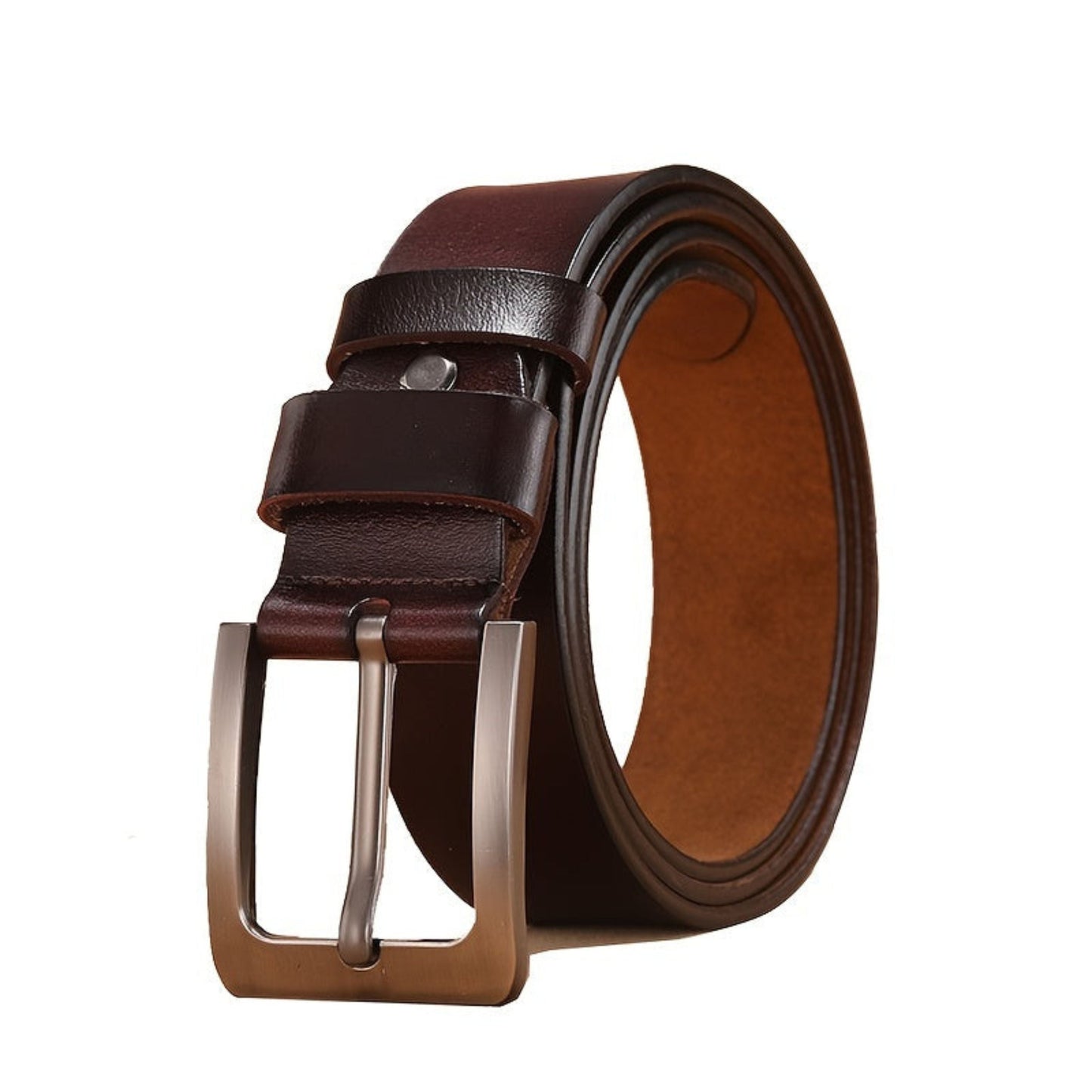 Ceinture en cuir homme élégante marron noir