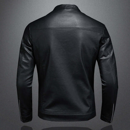 Leder Bikerjacke Herren Motorrad Style - IdealeKleiden