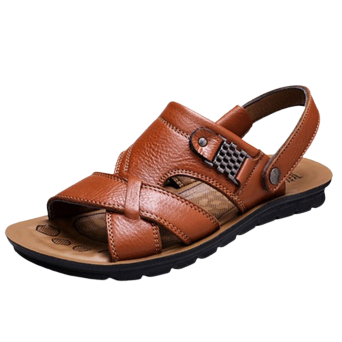 Sandales de sport pour hommes, orthopédiques, ergonomiques, semelle en cuir