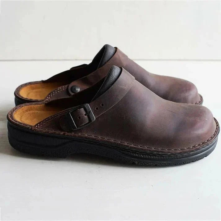 Orthopädische Ledersandalen für Herren - IdealeKleiden