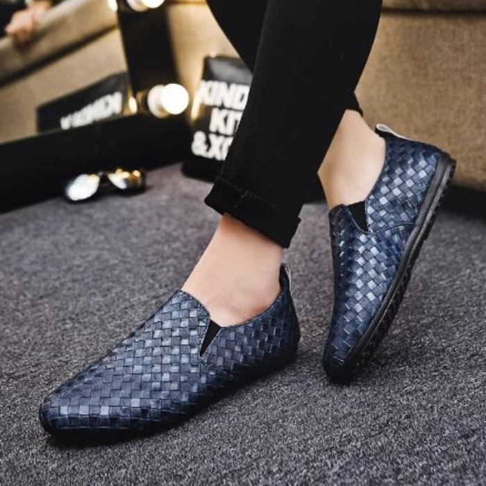 Chaussures mocassins en cuir, confortables, élégantes pour hommes