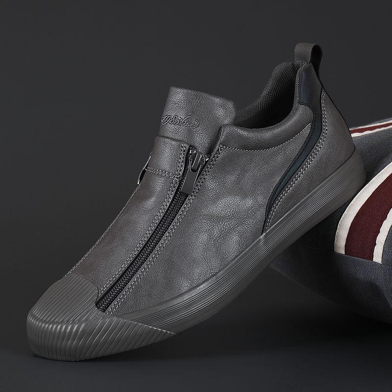 Chaussures en cuir pour hommes Semelles antidérapantes
