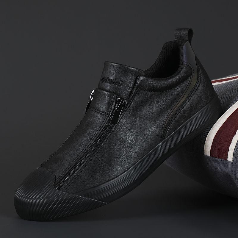 Chaussures en cuir pour hommes Semelles antidérapantes