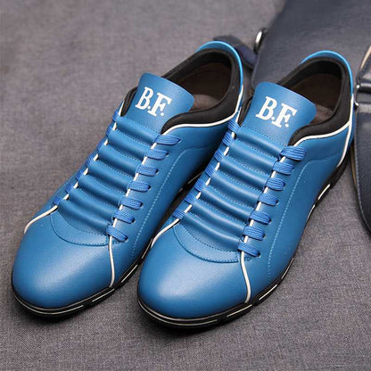 Baskets en cuir confortables à enfiler pour hommes