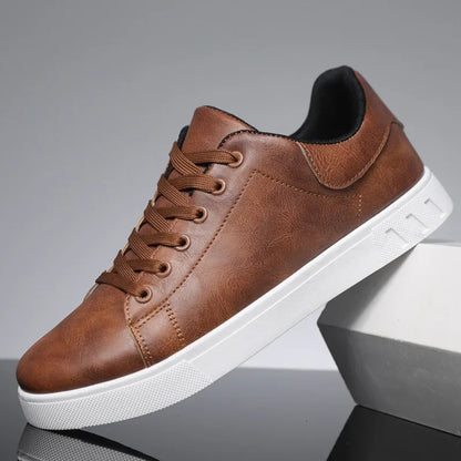 Baskets en cuir pour homme Décontractées à lacets