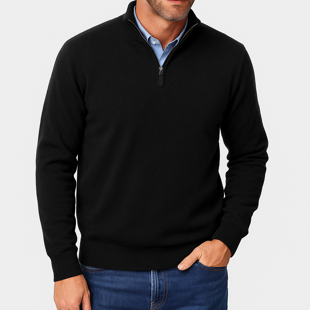 Sweat-shirt zippé confortable