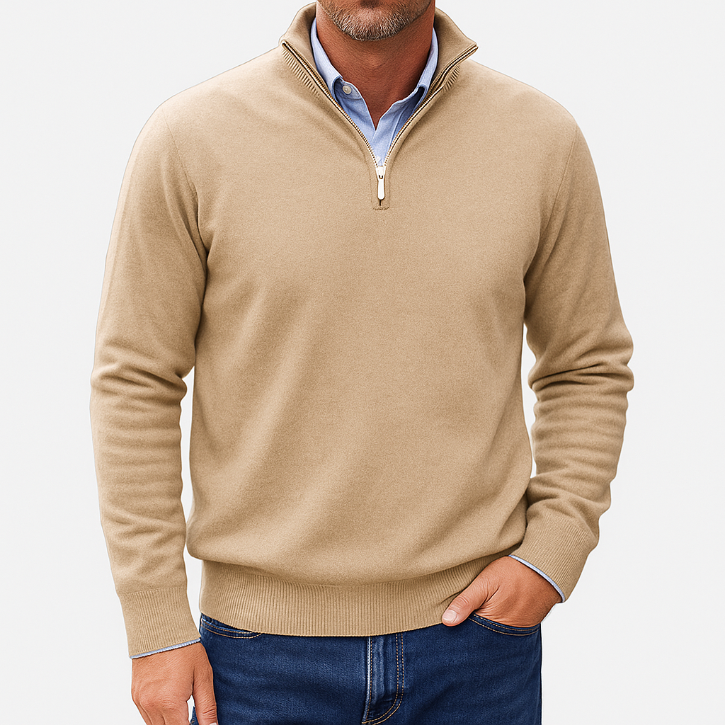 Sweat-shirt zippé confortable