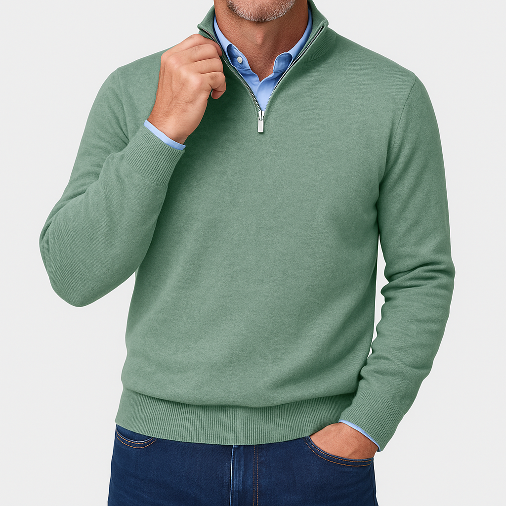 Sweat-shirt zippé confortable