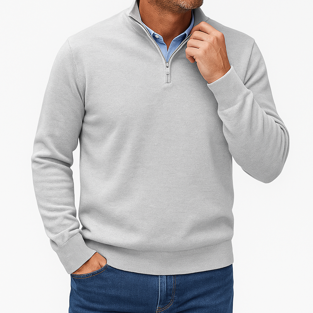 Sweat-shirt zippé confortable