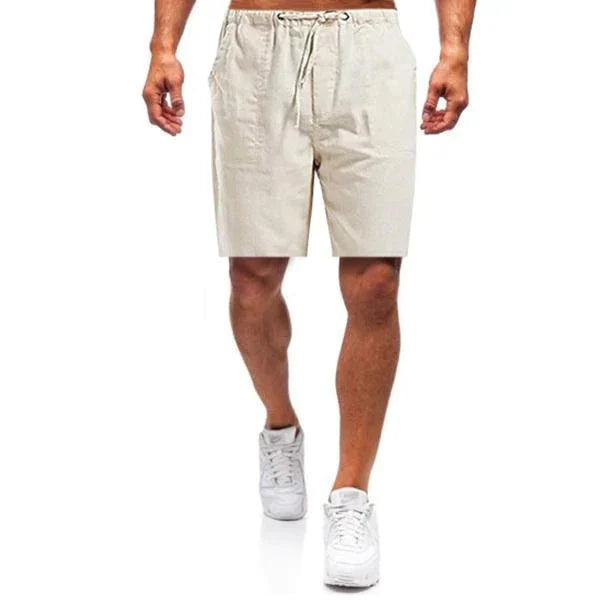 Short en lin pour hommes coupe ample été