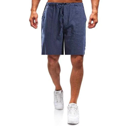 Short en lin pour hommes coupe ample été