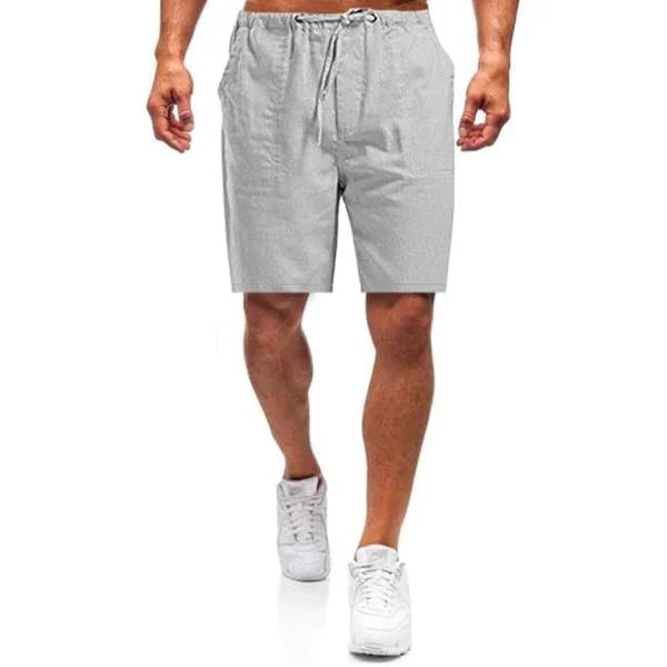 Short en lin pour hommes coupe ample été