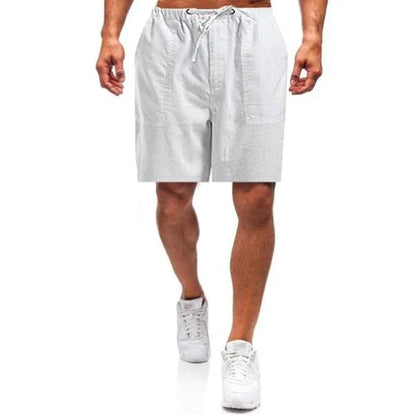 Short en lin pour hommes coupe ample été