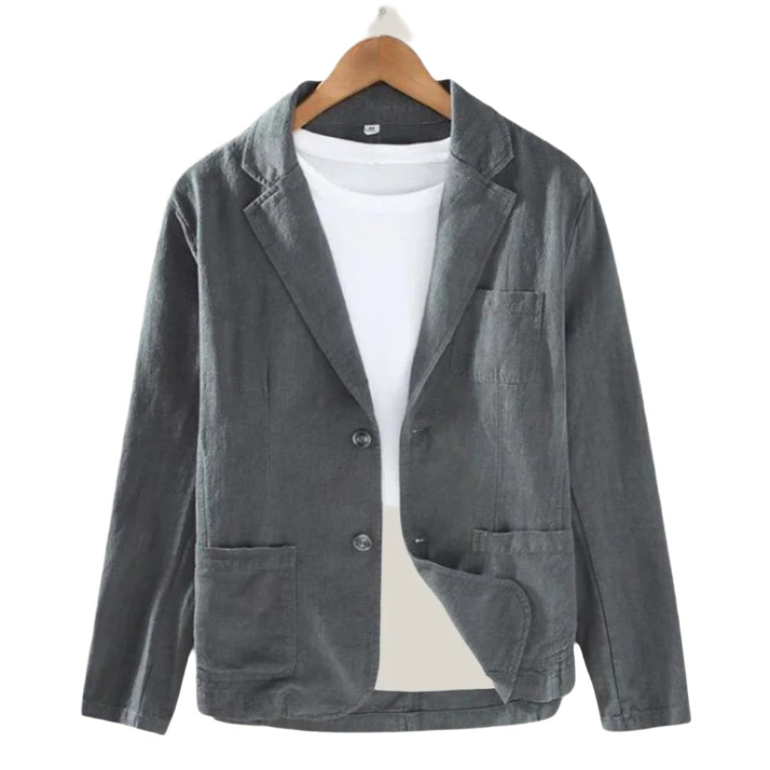 Blazer en lin été - Blazer décontracté homme beige