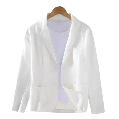 Blazer en lin été - Blazer décontracté homme beige