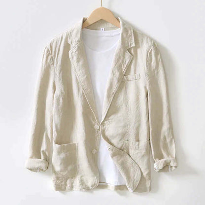 Blazer en lin léger pour homme été