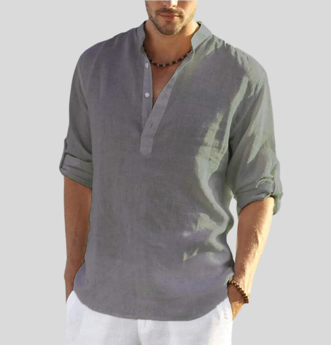 Chemise d'été légère pour homme à manches courtes