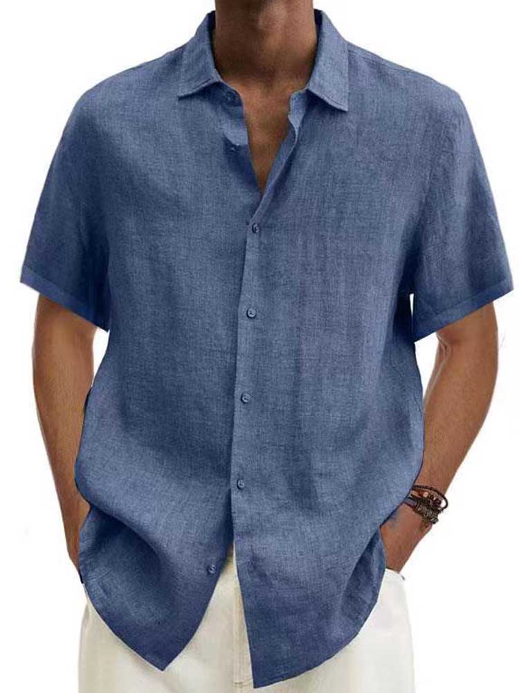 Chemise d'été en lin Manches courtes