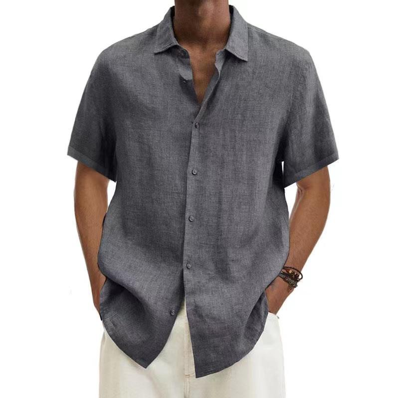 Chemise d'été en lin Manches courtes